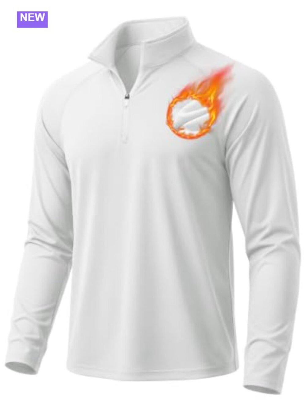 Men's Quarter Zip Pullover Fleece Lined Long Sleeve Thermal Golf Sweatshirt
